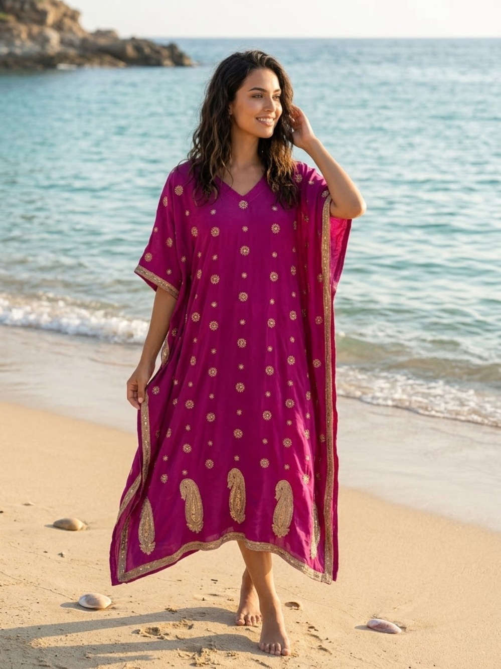 Sun Child Silk Dress one size